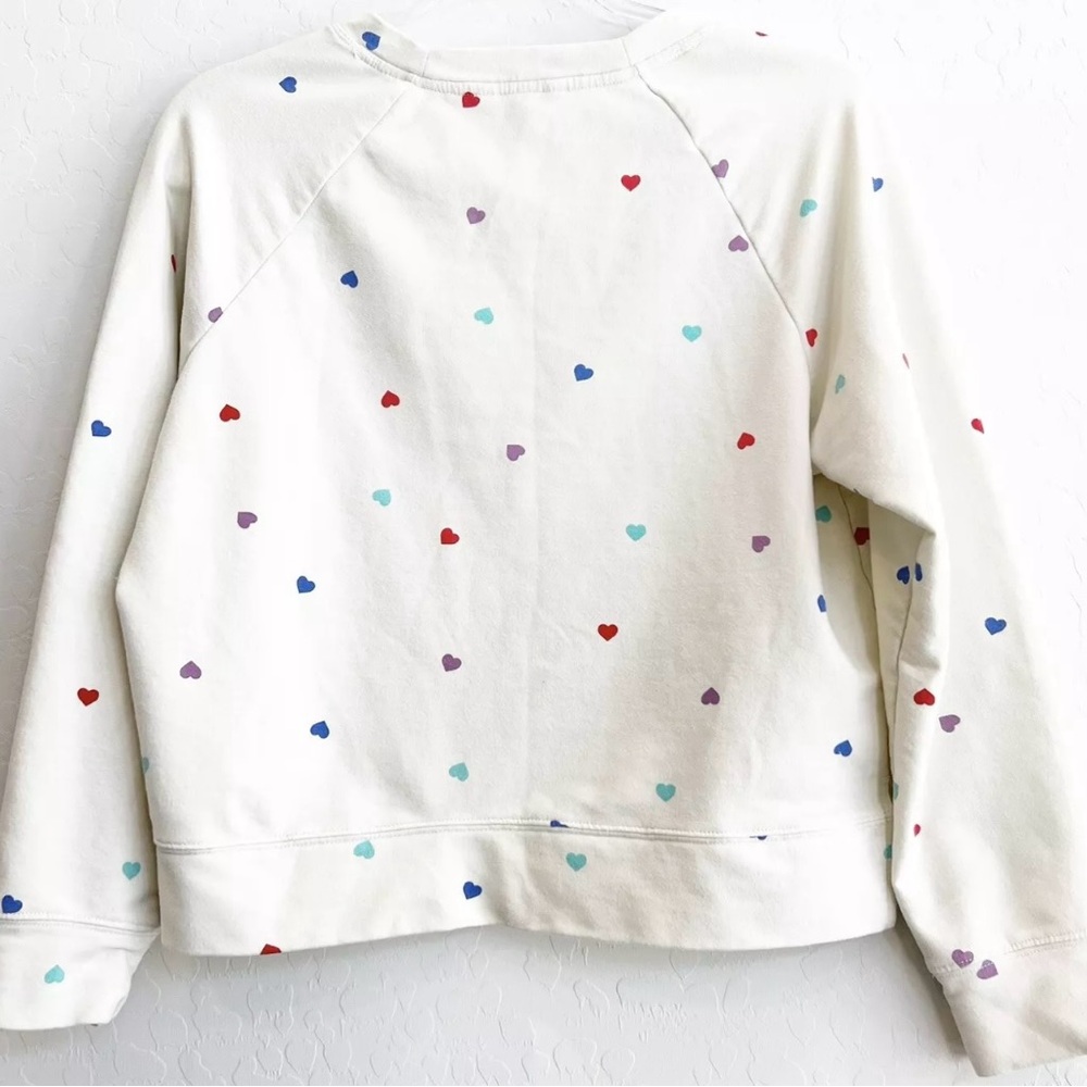 Wildfox pastel Heart print lightweight lounge sweatshirt small - Picture 5 of 5